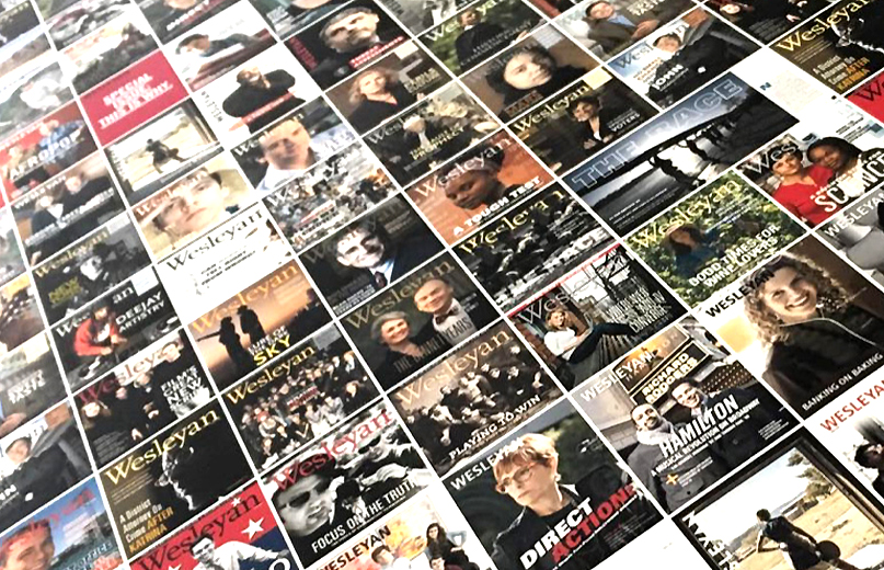 Collage of magazine covers